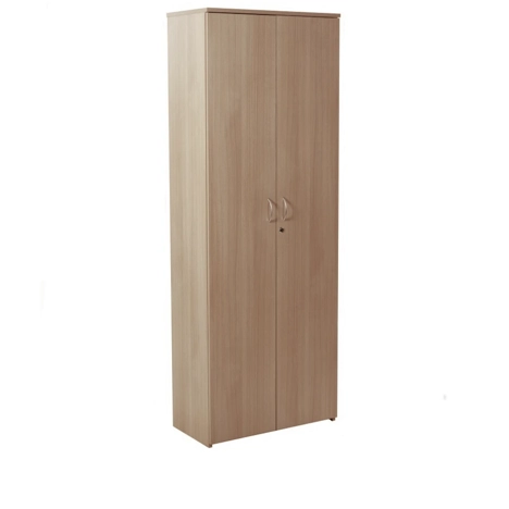 Double Door Lockable Storage Cupboards - 2000mm - Beech