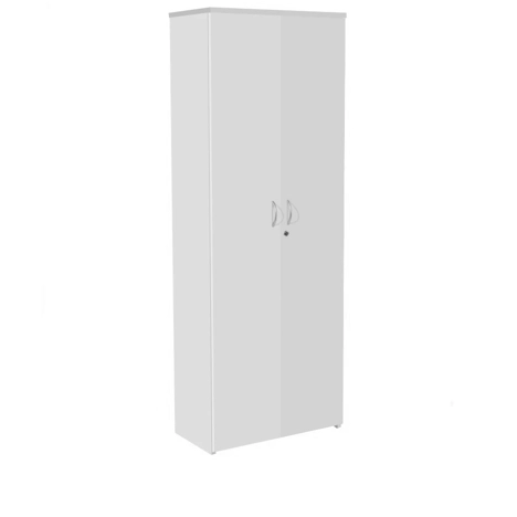 Double Door Lockable Storage Cupboards - 2000mm - Grey