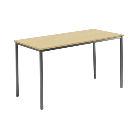 Rectangular Student Spiral Stacking Table - 1500 - 710 High - Dark Grey Frame - Kobey Ash