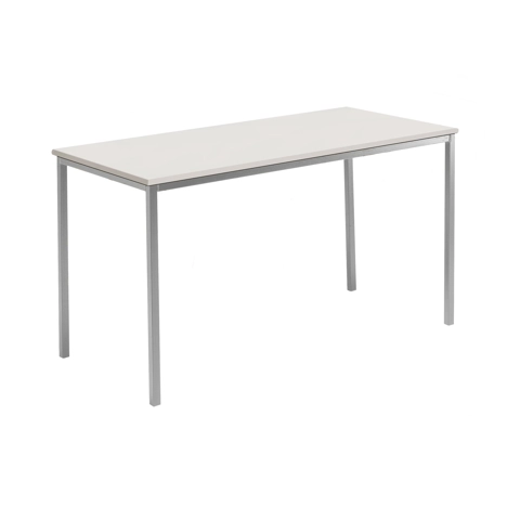 Rectangular Student Spiral Stacking Table - 1500 - 710 High - Light Grey Frame - Light Grey