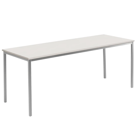 Rectangular Student Spiral Stacking Table - 1800 - 710 High - Light Grey Frame - Light Grey