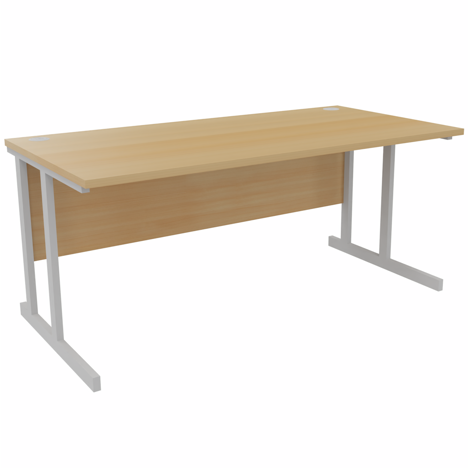 Platinum Range - VDU Workstation - 1600mm - Cantilever - Oak