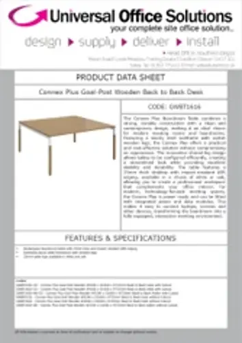 DATA SHEET - Connex Plus Back to Back (GWBT1616)