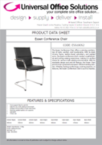 DATA SHEET - Essen Conference Chair (ESS100S2)