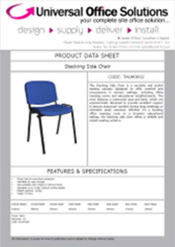 DATA SHEET - Stacking Side Chair (TAU40002)
