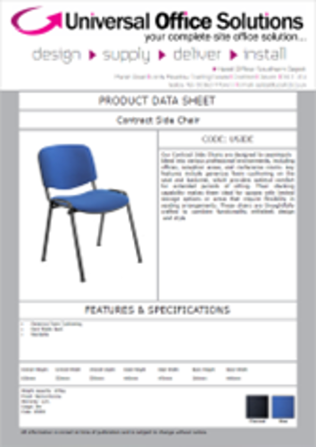 DATA SHEET - Contract Side Chairs (USIDE)
