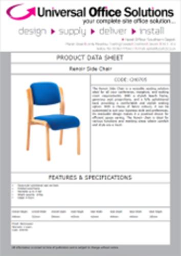 DATA SHEET - Renoir Side Chair (CH0705)