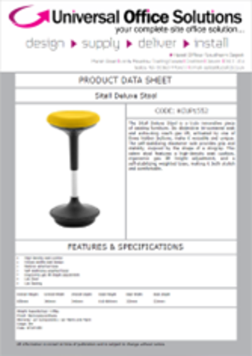 DATA SHEET - Sitall Deluxe Stool (KCUP)
