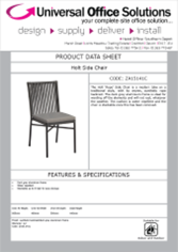 DATA SHEET - Holt Side Chair (ZA.15141C)
