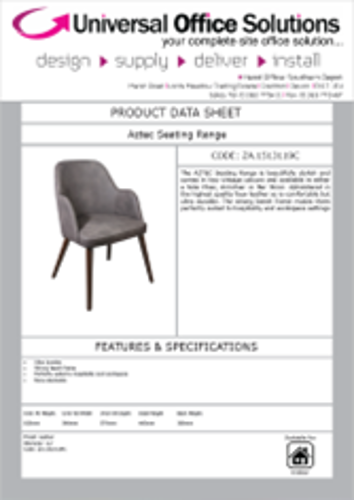DATA SHEET - Aztec Seating Range (ZA.1513119C)