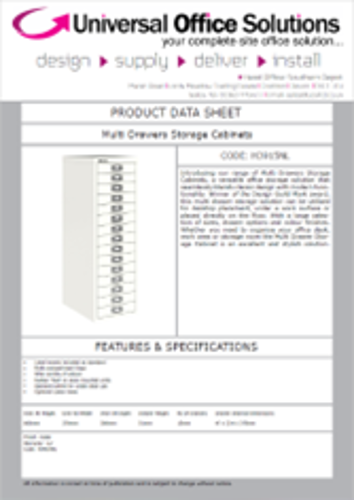 DATA SHEET - Multi Drawers Storage Cabinets (H3915NL)