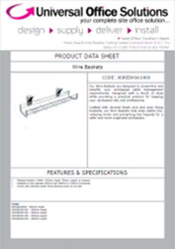 DATA SHEET - Wire Baskets (WIREBASK)