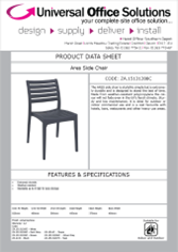 DATA SHEET - Ares Side Chair (ZA.15131287C)