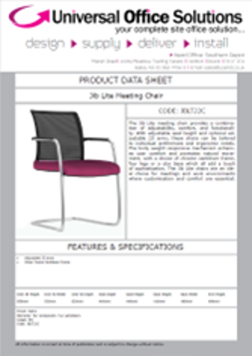 DATA SHEET - Jib Lite Meeting Chair (JBLT22C)