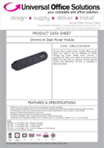 DATA SHEET - Chroma on Desk Power Module (2A0)