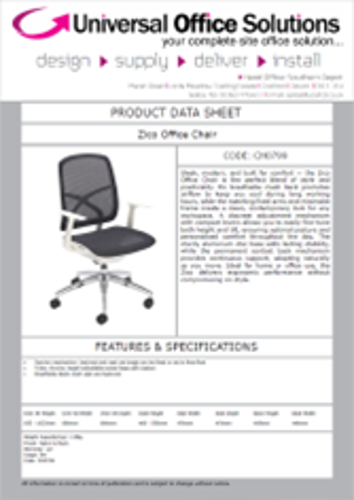 DATA SHEET - Zico Office Chair (CH0799)