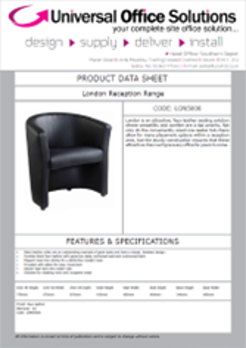 DATA SHEET - London Reception Range (LON5000)