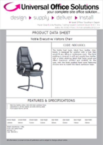 DATA SHEET - Noble Executive Visitors Chair (NBO100C1)