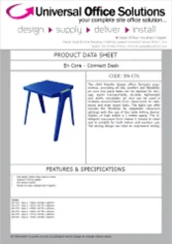DATA SHEET - En Core - Connect Desk (EN-CT6)