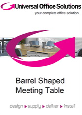 Barrel Shaped Meeting Table