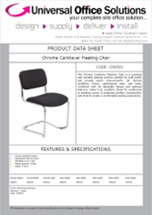 DATA SHEET - Chrome Cantilever Meeting Chair (CH0501)