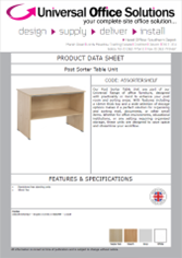 DATA SHEET - Post Sorter Table Unit (A5SORTERSHELF)