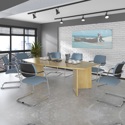 Barrel Shaped Meeting Table