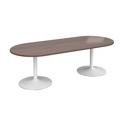 Trumpet Base Radial End Boardroom Table