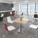 Brescia - Square Coffee Table with Flat Square Base