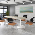 Trumpet Base Circular Boardroom Table