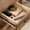 Executive Trestle style executive desk in Vintage Oak