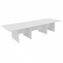 Platinum Range Conference Tables 25mm Top - Shaped Modesty Panel and Panel End Legs