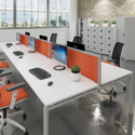 Straight Fabric Desktop Screen with Aluminium Frame
