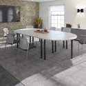 Circular Radial Leg Meeting Table