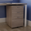 3 Drawer Tall Under Desk Mobile Pedestal