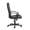 Cavalier High Back Managers Chair - Black Leather Faced