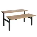 Elev8 Luxe Sit-Stand Back-To-Back Desks