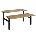 Elev8 Luxe Sit-Stand Back-To-Back Desks