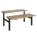 Elev8 Luxe Sit-Stand Back-To-Back Desks