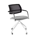 Tuba Conference Chair with Half Mesh Back