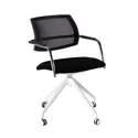 Tuba Conference Chair with Half Mesh Back