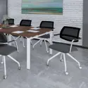 Tuba Conference Chair with Half Mesh Back
