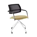 Tuba Conference Chair with Half Mesh Back