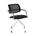 Tuba Conference Chair with Half Mesh Back