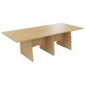 Platinum Range Conference Tables 25mm Top - Shaped Modesty Panel and Panel End Legs