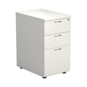 3 Drawer Desk High Pedestal