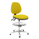 Medium Back Draughtsman Chair on Glides