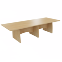 Platinum Range Conference Tables 25mm Top - Shaped Modesty Panel and Panel End Legs