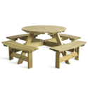 Round 8 Seat Picnic Table