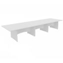Platinum Range Conference Tables 25mm Top - Shaped Modesty Panel and Panel End Legs